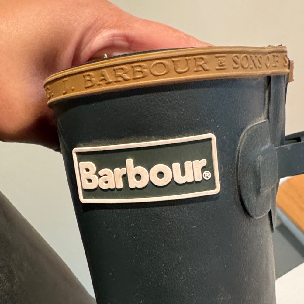 Barbour Kids Simonside Wellington Rain Boots, Olive, 3Y - Picture 8 of 8